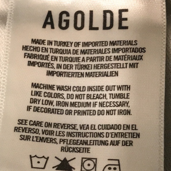 Agolde Jeans Womens 28 Blue Toni Medium Wash Relaxed Boho Ankle High Rise Hippie - Picture 4 of 9